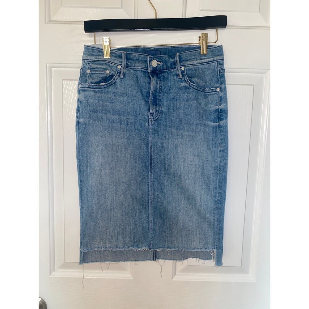 MOTHER The Peg Step Fray Skirt Color After All These Years Size 25